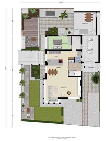 Floorplan - Dijkstraat 105B, 3904 DB Veenendaal