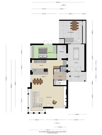 Floorplan - Dijkstraat 105B, 3904 DB Veenendaal