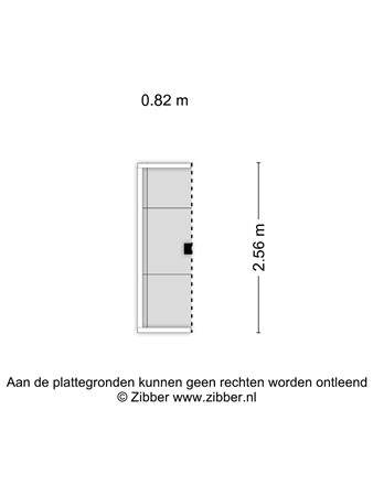 Floorplan - Dijkstraat 105B, 3904 DB Veenendaal