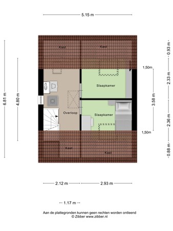 Floorplan - Hollandia 167, 3901 GL Veenendaal