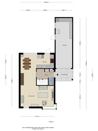 Floorplan - Dijkstraat-West 164, 3906 WR Veenendaal