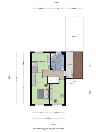 Floorplan - Dijkstraat-West 164, 3906 WR Veenendaal