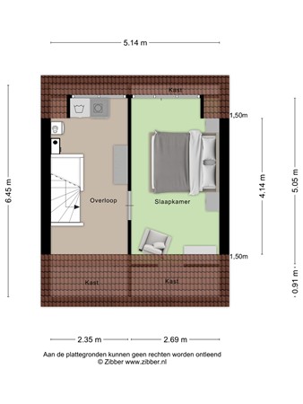 Floorplan - Beerze 128, 3961 HE Wijk bij Duurstede