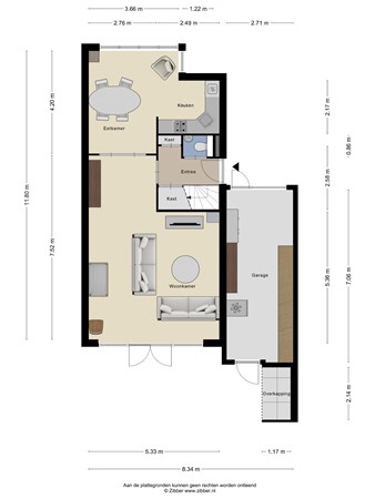 Floorplan - Waterschans 5, 3905 XR Veenendaal
