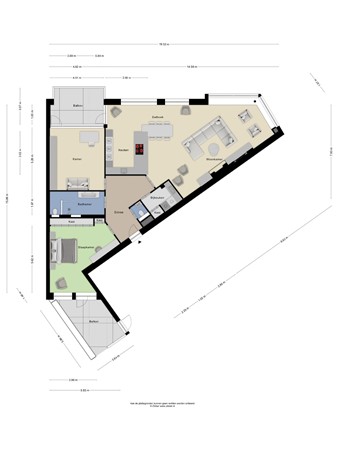Floorplan - Kerkewijk 70, 3904 JE Veenendaal