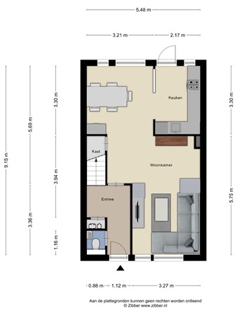 Floorplan - Turfschip 52, 3904 RC Veenendaal