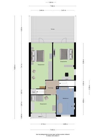 Floorplan - Kerkewijk 158, 3904 JJ Veenendaal