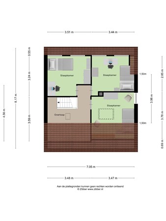 Floorplan - Kerkewijk 158, 3904 JJ Veenendaal