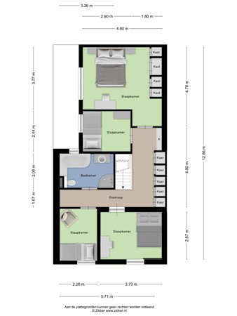 Floorplan - Satijnzwam 13, 3903 GH Veenendaal