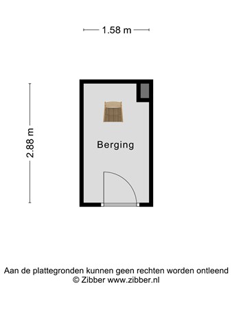 Floorplan - Erasmusstraat 169, 3902 KC Veenendaal