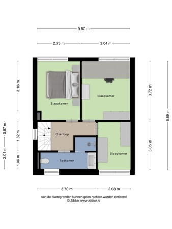Floorplan - Goudenregenplantsoen 16, 3911 ZT Rhenen