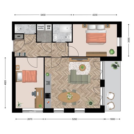 Floorplan - Zuster Van Lonkhuijzenhof 17, 3911 MM Rhenen