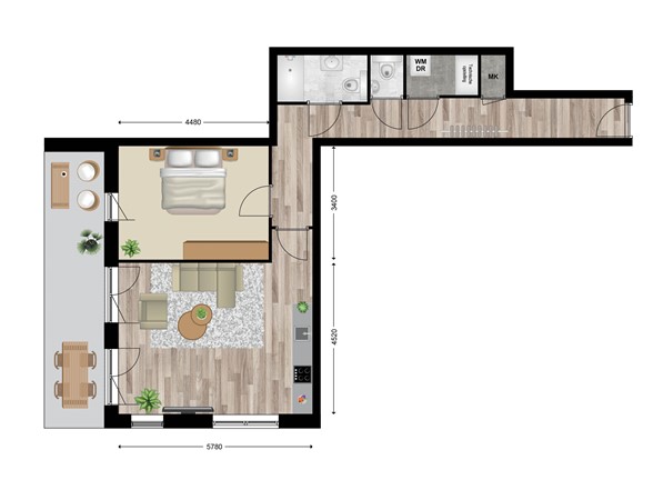 Floorplan - Zuster Van Lonkhuijzenhof 15, 3911 MM Rhenen