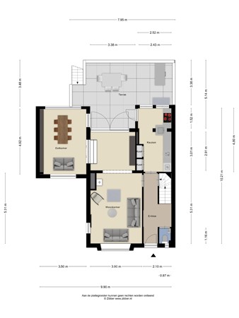 Floorplan - Bruine Engseweg 20, 3911 CK Rhenen