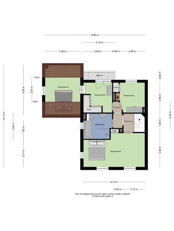 Floorplan - Bruine Engseweg 20, 3911 CK Rhenen
