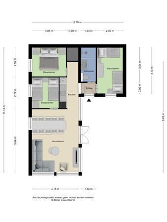 Floorplan - Nieuwe Veenendaalseweg 229-226, 3911 MJ Rhenen
