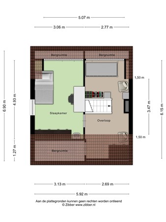 Floorplan - Van Limburg Stirumstraat 22, 3904 HC Veenendaal