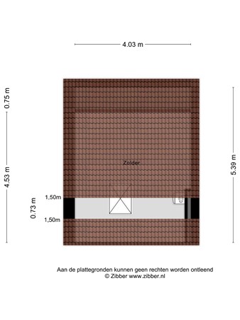 Floorplan - Valleistraat 71, 3902 ZA Veenendaal