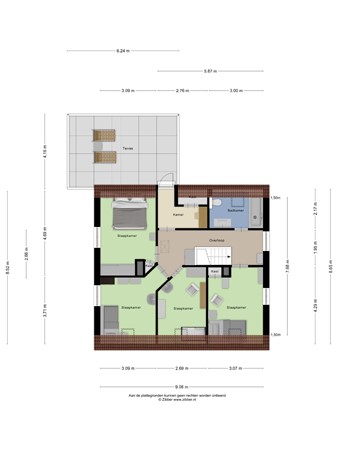 Floorplan - Dorpsstraat 38, 4033 EX Lienden