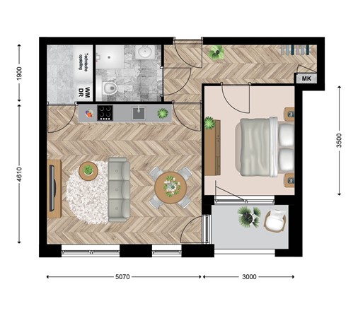 Floorplan - Zuster Van Lonkhuijzenhof 13, 3911 MM Rhenen