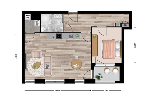 Floorplan - Zuster Van Lonkhuijzenhof 19, 3911 MM Rhenen