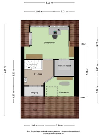 Floorplan - De Clercqstraat 32, 3904 HS Veenendaal