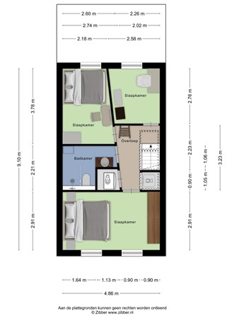 Floorplan - Meivlinderstraat 6, 3905 KD Veenendaal