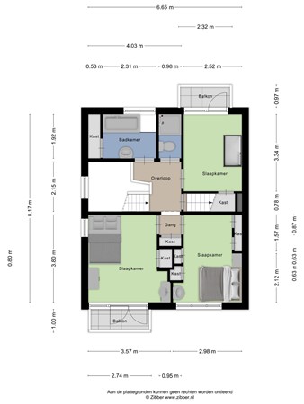 Floorplan - Acacialaan 1, 3901 XC Veenendaal