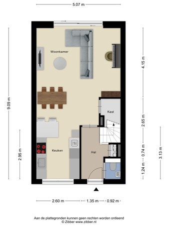 Floorplan - Methorstheem 51, 3907 NE Veenendaal