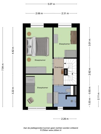 Floorplan - Methorstheem 51, 3907 NE Veenendaal