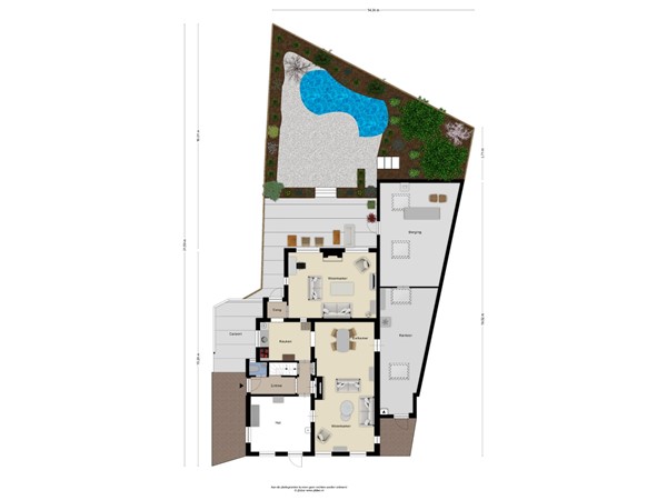 Floorplan - Overstraat 40, 3958 BV Amerongen
