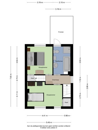 Floorplan - Patrimoniumlaan 111, 3904 AC Veenendaal