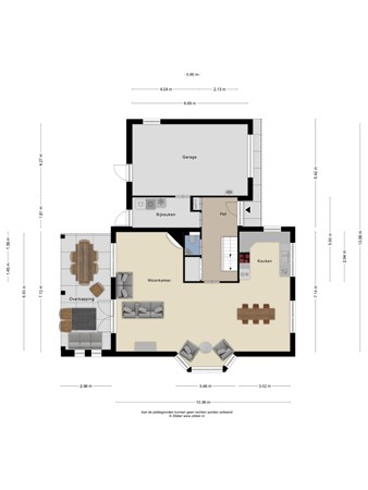 Floorplan - Verlengde Spoorlaan 12, 3904 MB Veenendaal