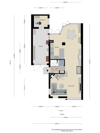 Floorplan - Debussystraat 4, 3906 BK Veenendaal