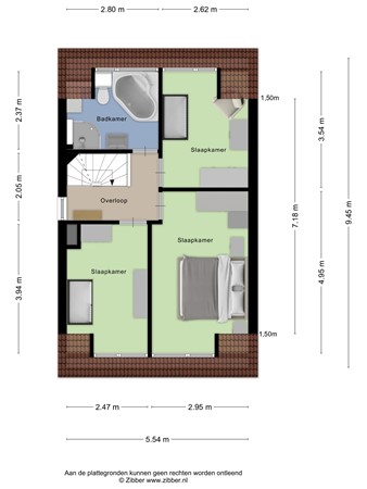 Floorplan - Debussystraat 4, 3906 BK Veenendaal