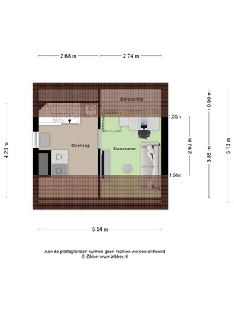 Floorplan - Debussystraat 4, 3906 BK Veenendaal