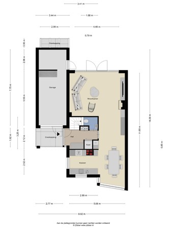 Floorplan - De Kievit 40, 3921 CX Elst