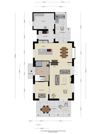 Floorplan - Kikstraat 35, 3907 LC Veenendaal