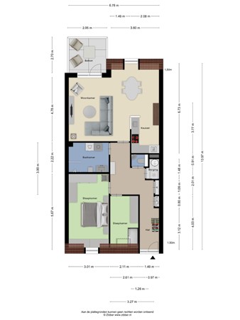 Floorplan - Esdoornlaan 24, 3931 ZC Woudenberg