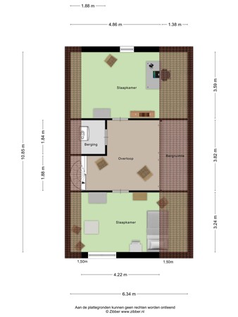 Floorplan - Boegspriet 15, 3904 PV Veenendaal