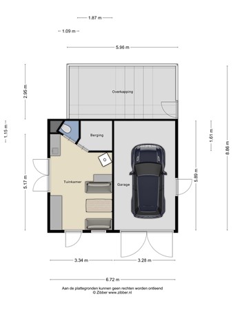 Floorplan - Kade 14, 6745 XB De Klomp