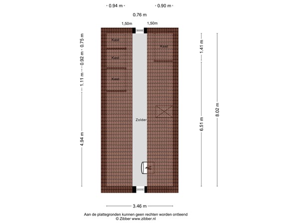 Floorplan - Kon Wilhelminaweg 82, 3958 CR Amerongen