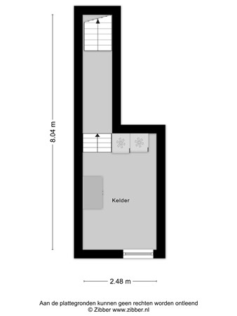 Floorplan - Kerkewijk 102, 3904 JG Veenendaal