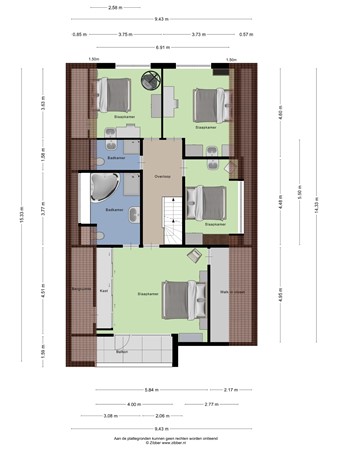 Floorplan - Nieuweweg-Noord 271, 3905 LW Veenendaal