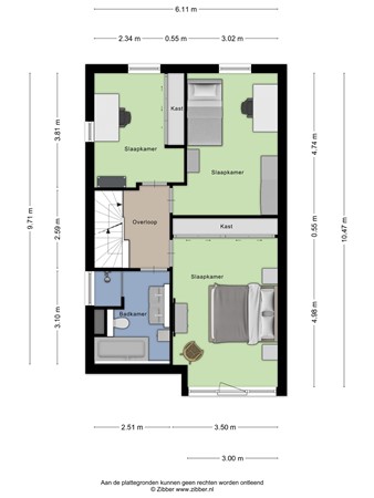 Floorplan - Koenestraat 38, 3907 LJ Veenendaal