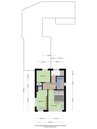 Floorplan - Driftweg 23C, 3921 DR Elst