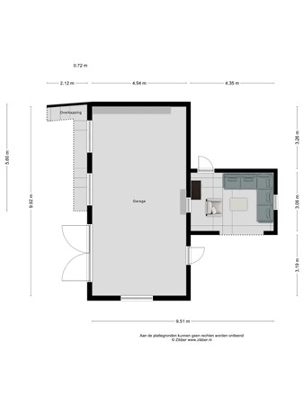 Floorplan - Dorpsstraat 38, 4033 EX Lienden