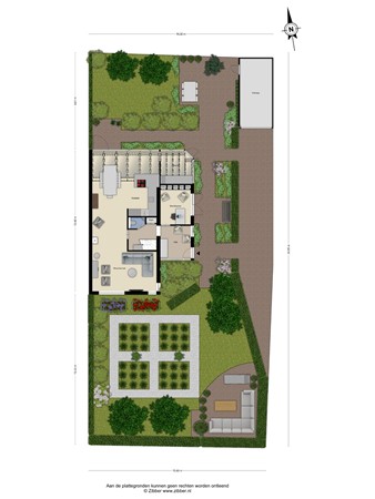 Floorplan - Dwarsweg 22A, 3959 AJ Overberg