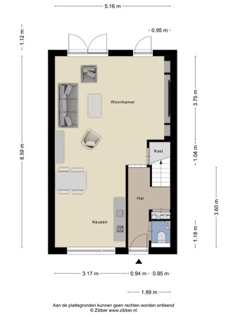 Floorplan - Azalea 5, 3904 LT Veenendaal