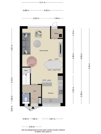 Floorplan - Monte Christolaan 32, 3903 XJ Veenendaal